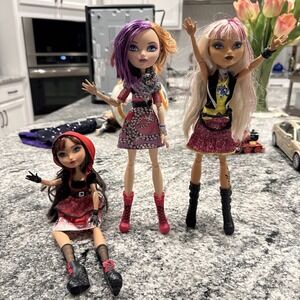 Ever After High Cerise Hood Poppy O'Hair Melody Piper All 3 Rare Great Shape #28